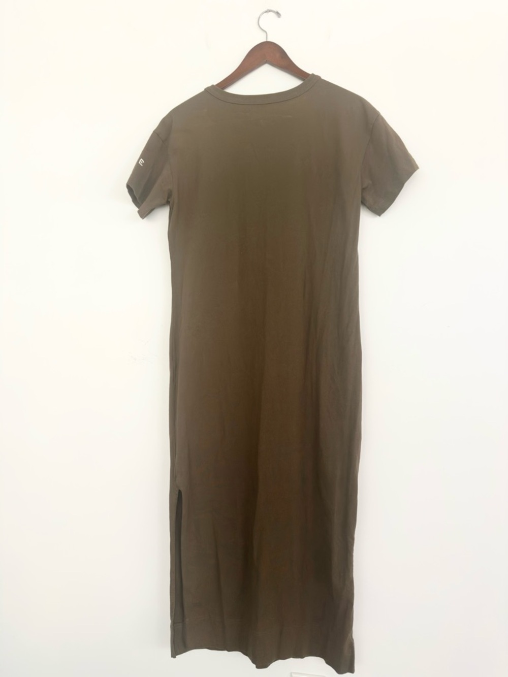 Everlane Organic Weekend Maxi Dress Olive Green Small Like New - Picture 3 of 9